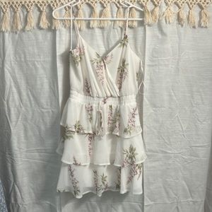 Francescas Blue Rain - white floral dress